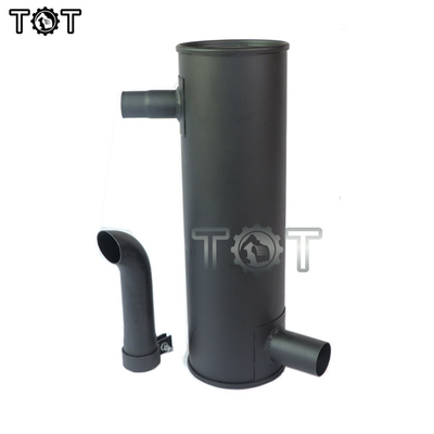 قطعات اگزوز کاترپیلار صدا خفه کن بیل مکانیکی E307 E70B 4D32 دو ضخیم
